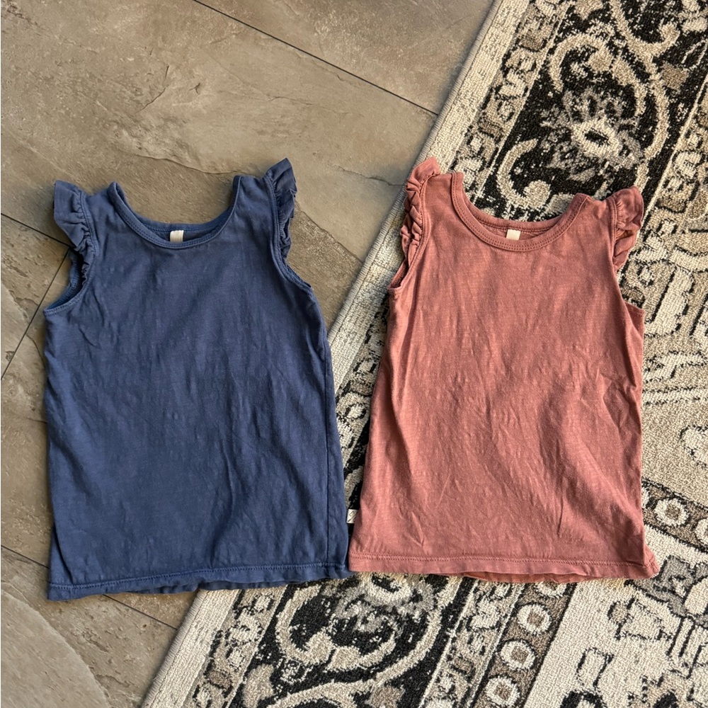 Childhood Clothing little girls flutter sleeve t-shirts. Size 4T.